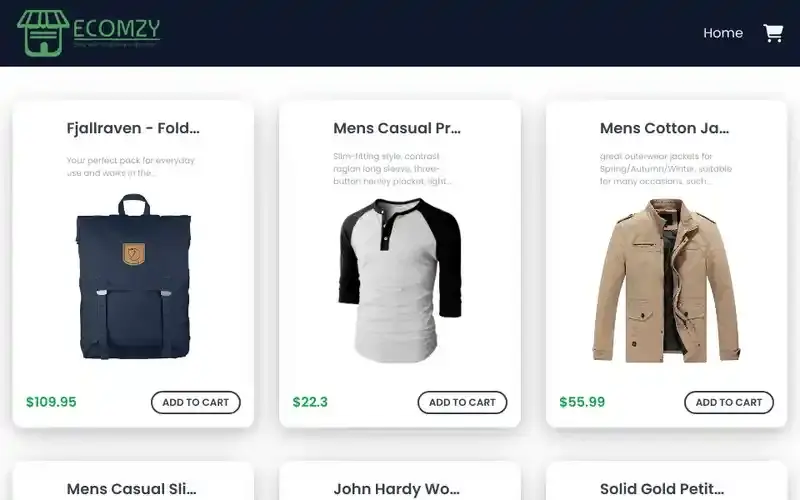 React E-commerce Cart System